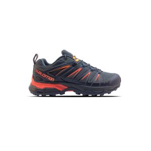 کتونی پیاده روی سالامون طوسی نارنجی Salomon X ULTRA 3 GTX