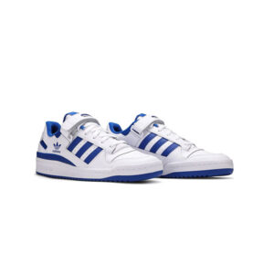 کفش ست آدیداس فوروم سفید آبی Adidas Forum Low White Royal Blue