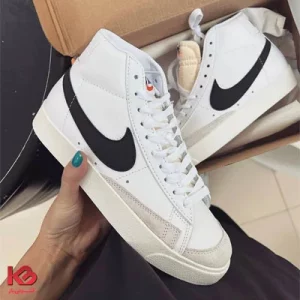 کفش نایک بلیزر سفید مشکی Nike Blazer Mid 77 Vintage