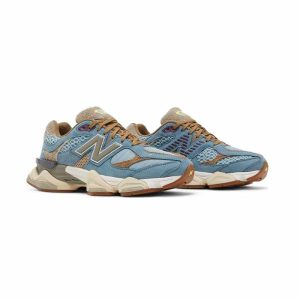 کتونی نیوبالانس 9060 آبی کرم قهوه ای New Balance 9060 Bodega Age of Discovery