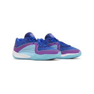 کفش بسکتبالی نایک KD16 آبی فیروزه ای بنفش Nike KD 16 Ready Play