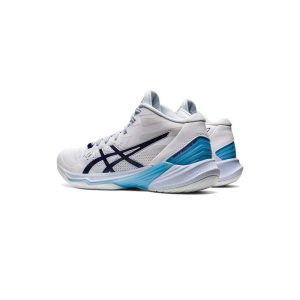 کفش والیبال اسیکس اسکای الیت سفید آبی Asics Sky Elite ff 2 White Blue
