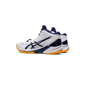 کفش والیبال اسیکس اسکای الیت سفید سورمه ای Asics Sky Elite ff 2 White Silver 1051A065