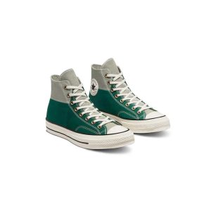 کفش کانورس آل استار 1970 سبز و زیتونی Converse Chuck 70 Colorblocked High Field Surplus