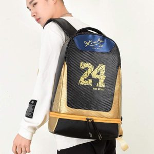 کوله پشتی کوبی برایانت مشکی طلایی Kobe Bryant Black Gold Backpack