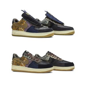 کتونی نایک ایرفورس کاکتوس جک قهوه ای نارنجی Nike Air Force 1 Low PS Travis Scott Cactus Jack