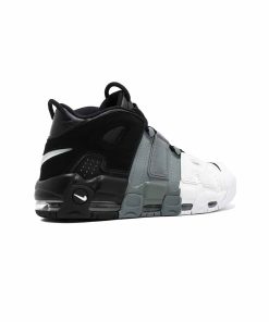 نایک آپتمپو طوسی سفید مشکی Nike Air More Uptempo