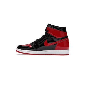 نایک ایرجردن قرمز مشکی Air Jordan 1 Retro High OG PS Patent BRED