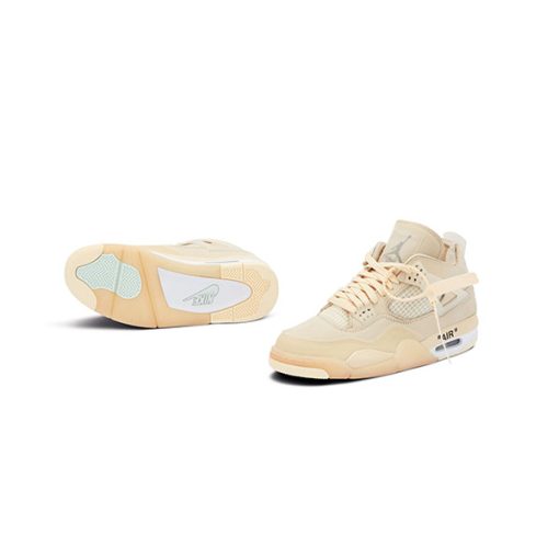 کتونی نایک ایرجردن 4 کرمی Nike Air Jordan 4 Off White