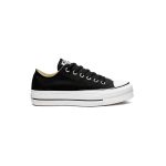 کانورس چاک تیلور پلتفرم ساق کوتاه مشکی Converse-chuck-taylor-platform-low