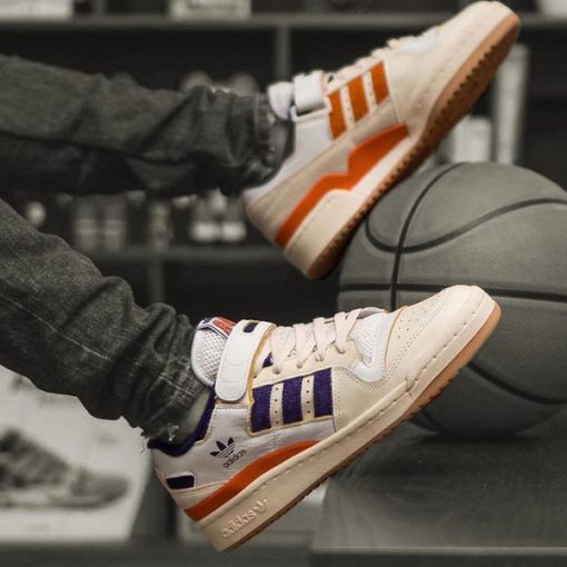 کفش آدیداس فوروم 84 کرم بنفش Adidas Forum Low 84 Suns