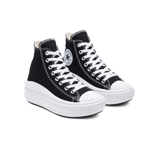 کفش آل استار چاک تیلور مشکی سفید Converse Chuck Taylor All-Star Move