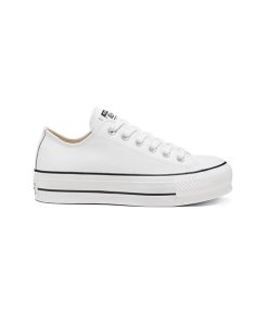 کفش آل استار کانورس ساق کوتاه سفید Chuck Taylor Platform Low