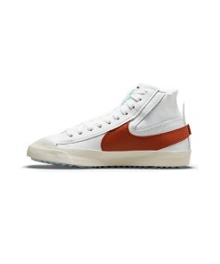 کفش نایک بلیزر جومبو سفید نارنجی Nike Blazer Mid 77 Jumbo