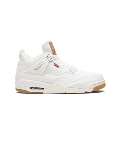 کتونی نایک ایرجردن 4 لیوایز سفید Nike Air Jordan 4 Levi's White Denim