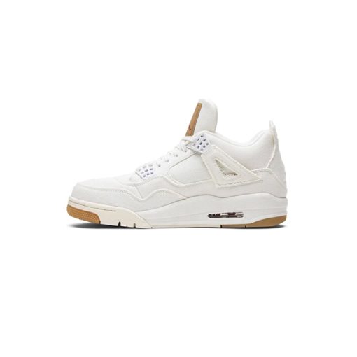 کتونی نایک جردن 4 لیوایز سفید Nike Air Jordan 4 Levi's White Denim