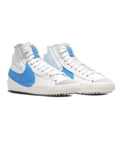 کفش نایک بلیزر جومبو سفید آبی Nike Blazer Mid 77 Jumbo