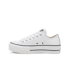 کفش آل استار کانورس ساق کوتاه سفید Chuck Taylor Platform Low