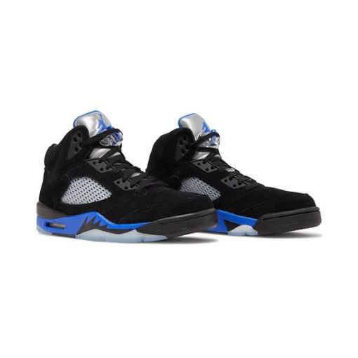 کتونی مردانه نایک ایرجردن 5 مشکی آبی Nike Air Jordan 5 Racer Blue
