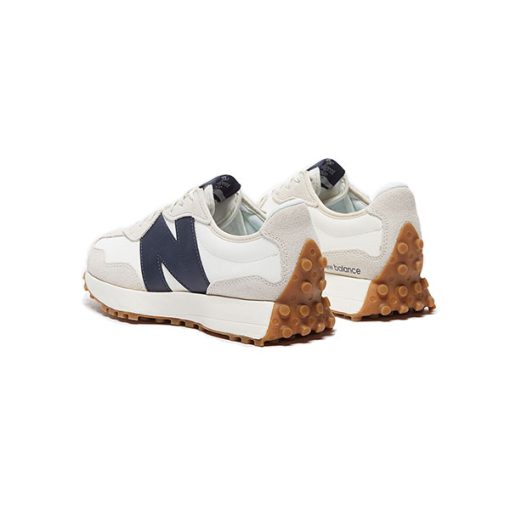 کتانی پیاده روی نیوبالانس 327 کرم سورمه ای New Balance 327