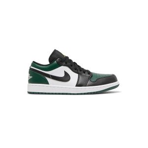 کتونی نایک ایرجردن 1 ساق کوتاه سبز مشکی Air Jordan 1 Low Green Toe