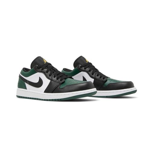 کفش نایک ایرجردن 1 ساق کوتاه سبز مشکی Air Jordan 1 Low Green Toe