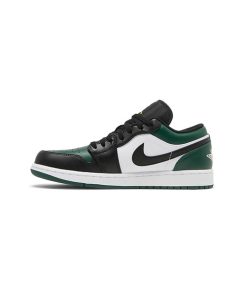 کتونی نایک ایرجردن 1 ساق کوتاه سبز مشکی Air Jordan 1 Low Green Toe
