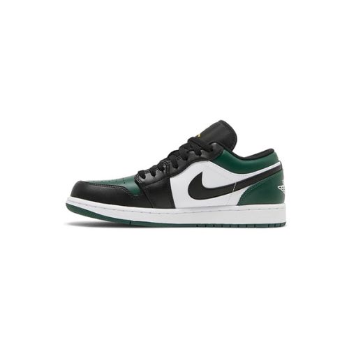 کتونی ایرجردن 1 ساق کوتاه سبز مشکی Air Jordan 1 Low Green Toe