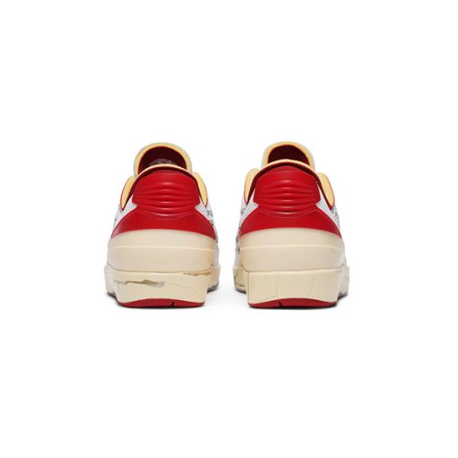 کتونی نایک مردانه ایرجردن 2 سفید قرمز Air Jordan 2 Retro Low SP Off White
