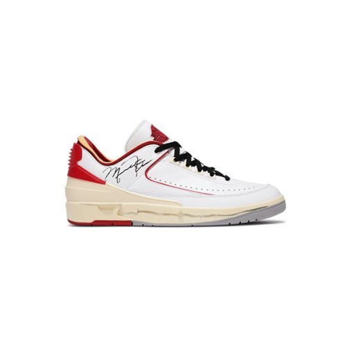 کفش نایک مردانه ایرجردن 2 سفید قرمز Air Jordan 2 Retro Low SP Off White