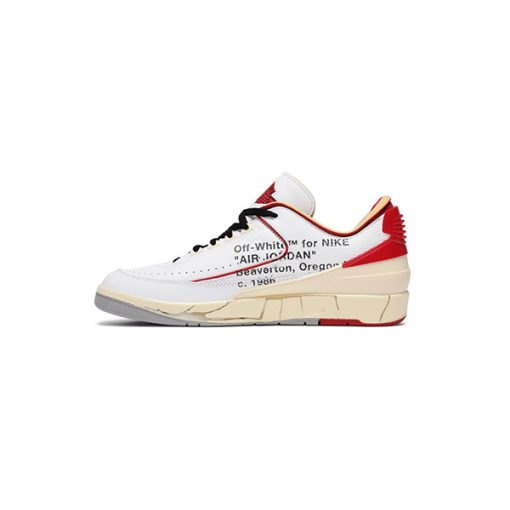 کتانی نایک مردانه ایرجردن 2 سفید قرمز Air Jordan 2 Retro Low SP Off White