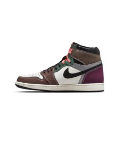 کفش نایک ایرجردن 1 قهوه ای زرشکی Nike Air Jordan 1 Hand Crafted