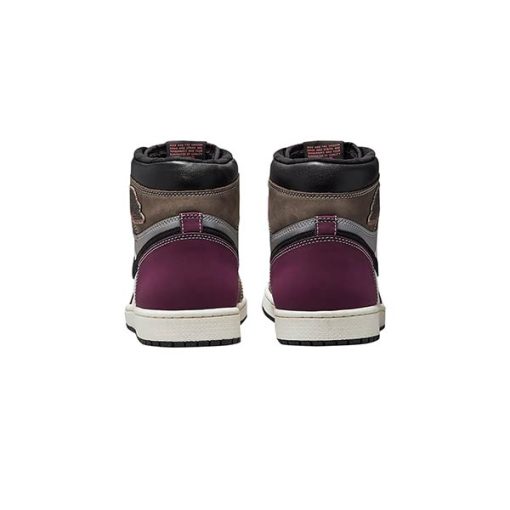 کفش نایک ایرجردن 1 قهوه ای زرشکی Nike Air Jordan 1 Hand Crafted