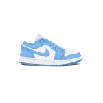 کتونی زنانه ایرجردن 1 ساق کوتاه آبی Nike Air Jordan 1 Low UNC Blue