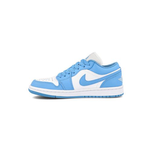کتونی زنانه ایرجردن 1 ساق کوتاه آبی Nike Air Jordan 1 Low UNC Blue
