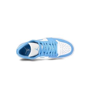 کتانی زنانه نایک ایرجردن 1 ساق کوتاه آبی Nike Air Jordan 1 Low UNC Blue