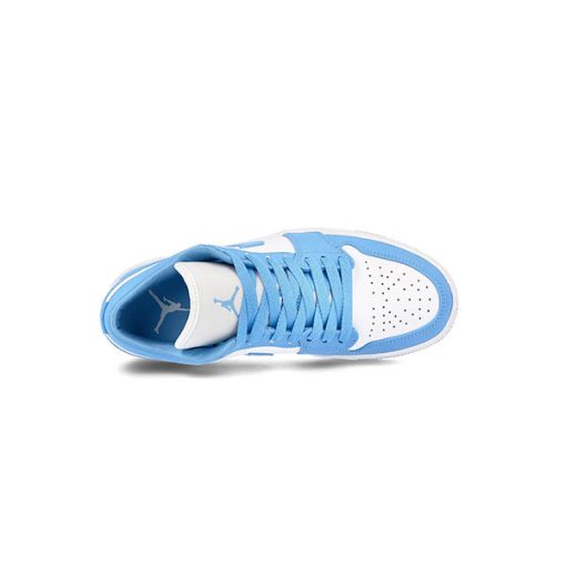 کتانی زنانه نایک ایرجردن 1 ساق کوتاه آبی Nike Air Jordan 1 Low UNC Blue