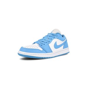 کتونی زنانه نایک ایرجردن 1 ساق کوتاه آبی Nike Air Jordan 1 Low UNC Blue