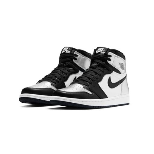 کتونی مردانه نایک ایرجردن 1 نقره ای Air Jordan 1 Silver Toe