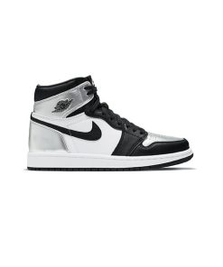 کتونی نایک ایرجردن 1 نقره ای Air Jordan 1 Silver Toe