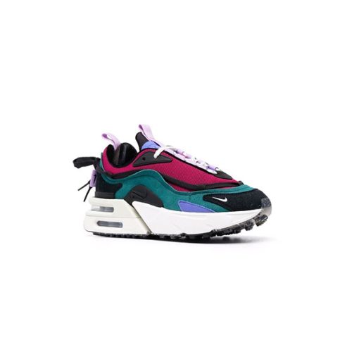 کتونی زنانه لژ بلند نایک ایرمکس فوریوزا سبز و زرشکی Nike Air Max Furyosa NRG