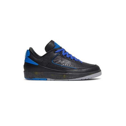 کفش نایک مردانه ایرجردن 2 مشکی آبی Air Jordan 2 Retro Low SP Off White