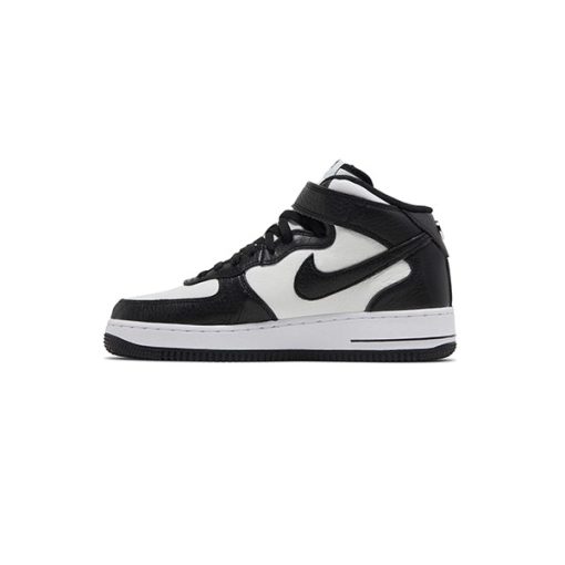 کفش نایک ایرفورس نیم ساق مشکی سفید Nike Stussy x Air Force 1 Mid