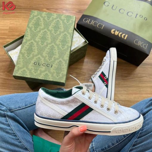 کفش گوچی زنانه سفید Gucci Tennis 1977 sneaker