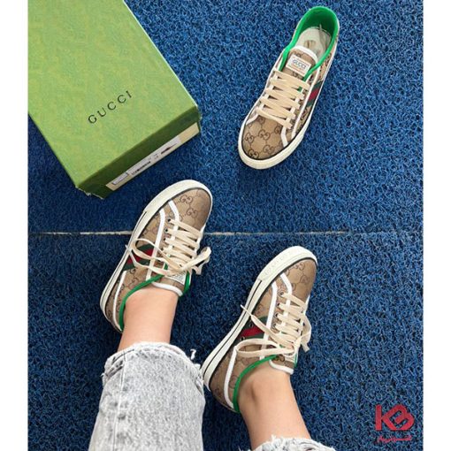 کتونی گوچی زنانه قهوه ای Gucci Tennis 1977 sneaker