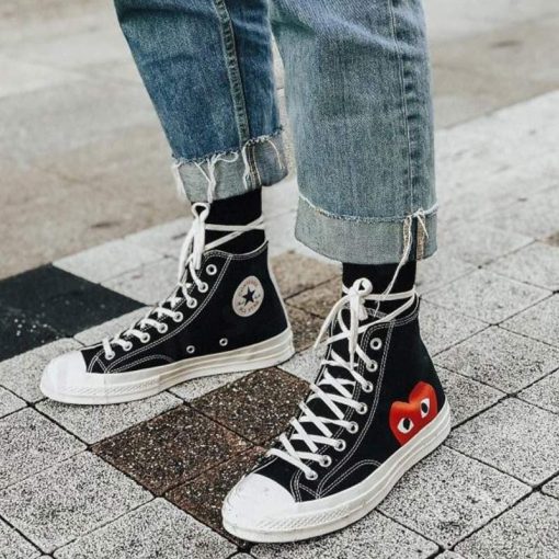 کانورس آل استار مشکی ساقدار مدل پلی Converse Chuck 70 Play