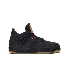 کتونی مردانه نایک ایرجردن 4 لیوایز Nike Air Jordan 4 Levi's GS Black