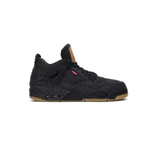 کتونی مردانه نایک ایرجردن 4 لیوایز Nike Air Jordan 4 Levi's GS Black