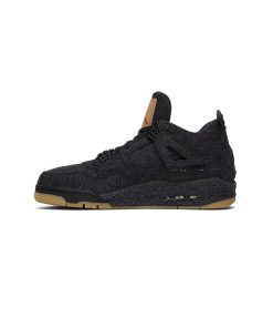 کتونی مردانه نایک ایرجردن 4 لیوایز Nike Air Jordan 4 Levi’s GS Black