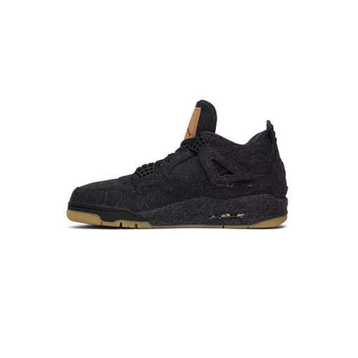 کتانی مردانه نایک ایرجردن 4 لیوایز Nike Air Jordan 4 Levi's GS Black